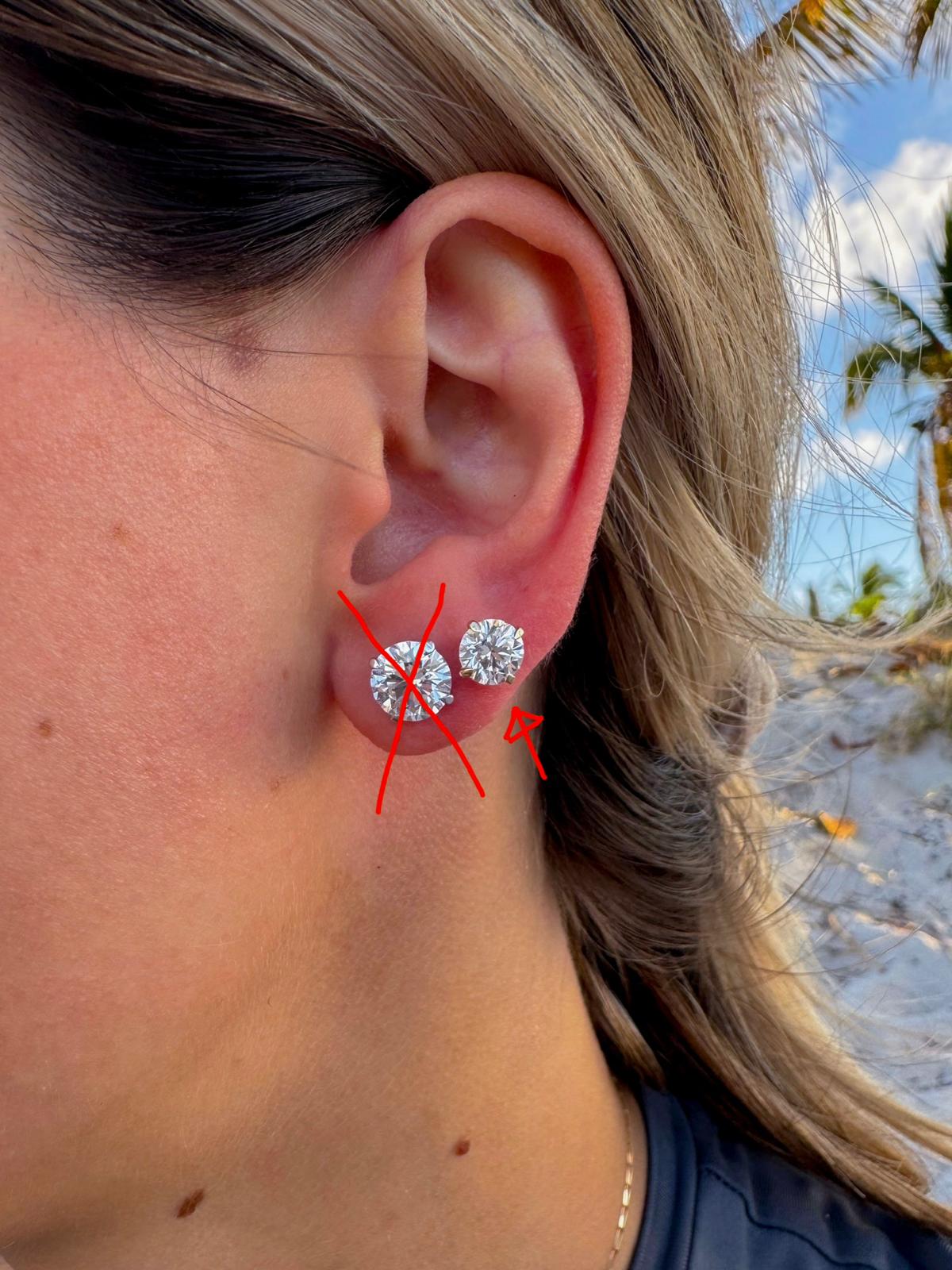 LAB GROWN DIAMOND STUD EARRINGS (2 CT. TW)